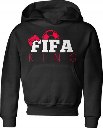 Jhk Fifa King Dziecięca Bluza Z Kapturem 134 Czarny