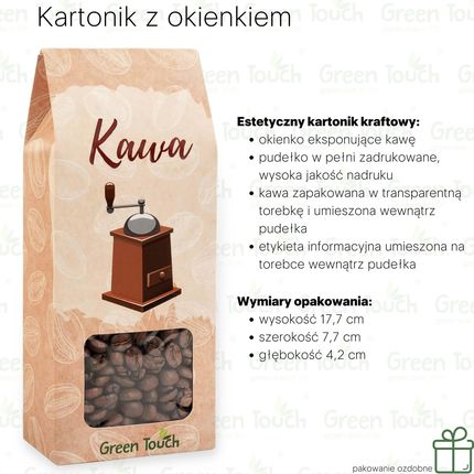 Progressive Kawa ziarnista Wiśnie w czekoladzie (Pakowanie ozdobne, Kartonik z okienkiem 120g)