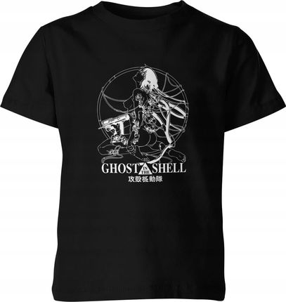 Jhk Ghost In The Shell Dziecięca Koszulka 140 Czarny