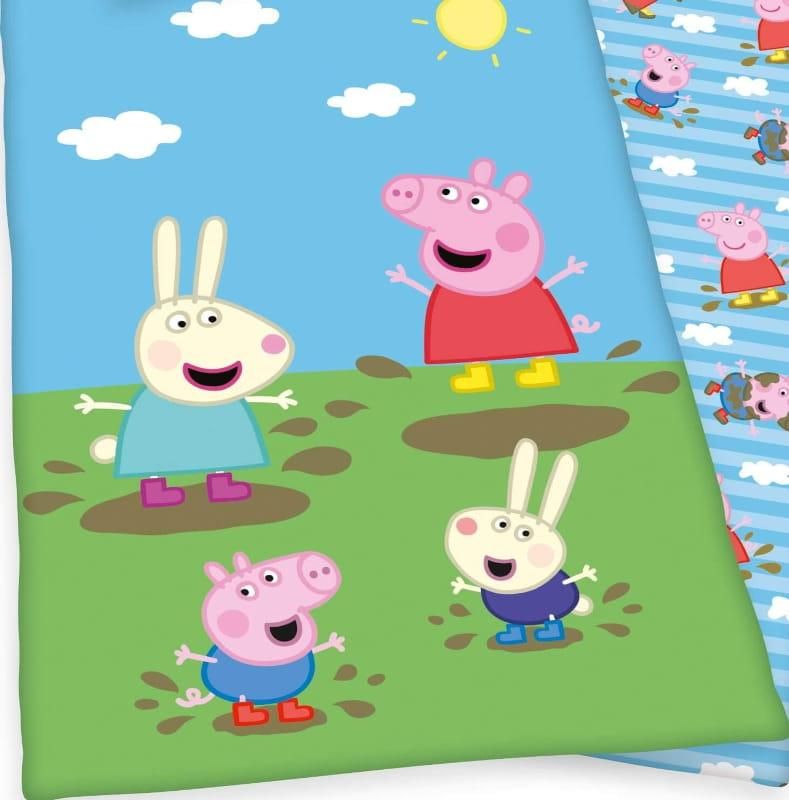 Świnka Peppa Pościel Dziecieca Bawełniana 140X200 - zdjęcie 3 Świnka Peppa Pościel Dziecieca Bawełniana 140X200
