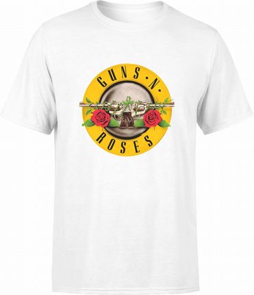 Jhk Guns N' Roses Męska Koszulka M Biały
