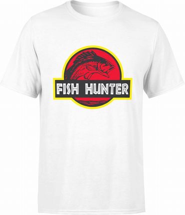 Jhk Fish Hunter Męska Koszulka 3XL Biały