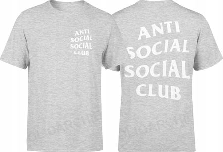Jhk Anti Social Social Club Męska Koszulka S Szary