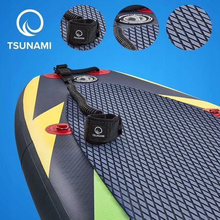 Дошка для веслування 4FIZJO Sup Tsunami 320 см T08 синього кольору - фото 3