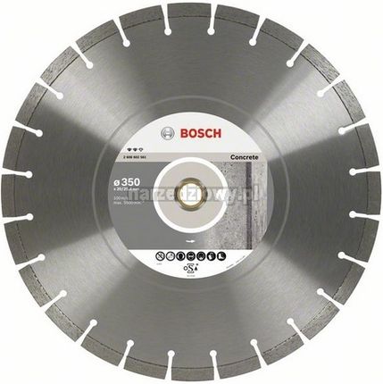 Bosch Diamentowa tarcza tnąca Professional for Concrete 450 x 25,40 x 3,6 x 10 mm 2608602546