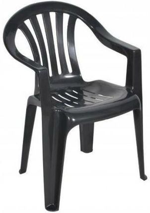 Krzesło ogrodowe plastikowe Cyrkon grafitowe