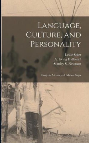 language culture and personality essays in memory of edward sapir