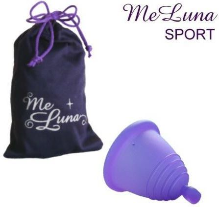 Me Luna Kubeczek Menstruacyjny Rozmiar S Ciemnofioletowy Meluna Sport Shorty Menstrual Cup Ball