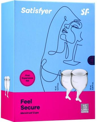 Zestaw kubeczków menstruacyjnych - Feel Secure Menstrual Cups Transparent 2 szt.