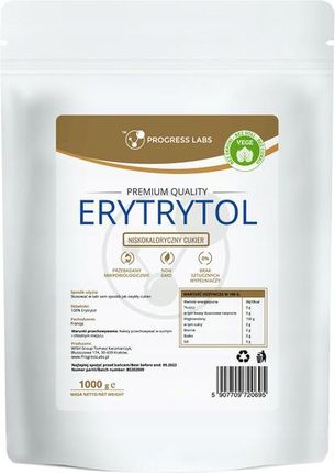 PROGRESS LABS Erytrytol 1000 g naturalny słodzik 1kg