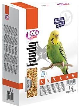 Lolo Pets Foody Premium 1Kg g Pokarm Dla Papużek Falistych W Kartoniku  