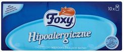 Foxy Chusteczki Higieniczne Hipoalergiczne 10X10Szt. - Chusteczki higieniczne