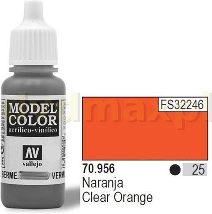 Vallejo Farba akrylowa - Clear Orange nr 70956 (25) / 17ml 70956