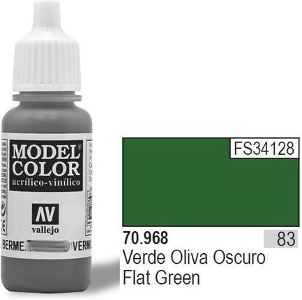Vallejo Farba akrylowa - Flat Green nr 70968 (83) / 17ml 70968