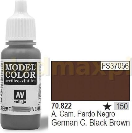 Vallejo Farba akrylowa - German Camo Black Brown nr 70822 (150) / 17ml 70822