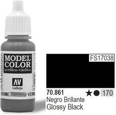 Zdjęcie Vallejo Farba akrylowa - Glossy Black nr 70861 (170) / 17ml 70861 - Gościno