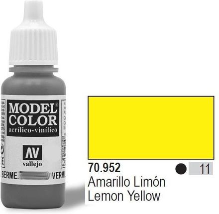 Vallejo Farba akrylowa - Lemon Yellow nr 70952 (11) / 17ml 70952