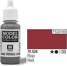 Zdjęcie Vallejo Farba akrylowa - Red nr 70926 (33) / 17ml 70926 - Wrocław