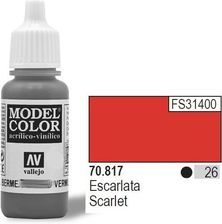 Zdjęcie Vallejo Farba akrylowa - Scarlet nr 70817 (26) / 17ml 70817 - Karlino