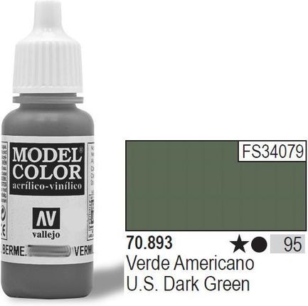 Vallejo Farba akrylowa - US Dark Green nr 70893 (95) / 17ml 70893
