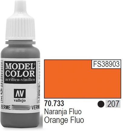Vallejo Farba akrylowa fluorescent - Orange nr 70733 (207) / 17ml