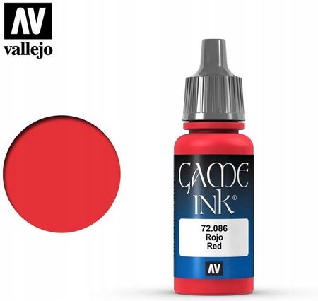 Vallejo Game Color Inks 72086 Red 18ml