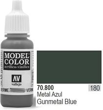 Zdjęcie Vallejo Farba akrylowa mettalic - Gunmetal Blue nr 70800 (180) / 17ml 70800 - Chojnów