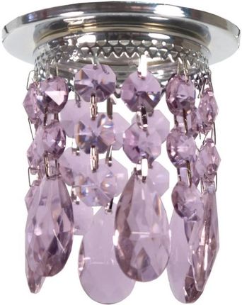 Candellux Oprawa stropowa chrom fiolet dekoracyjna kryształ 50W 