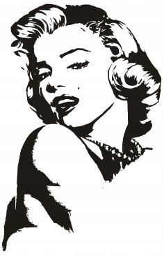 Naklejka na ścianę sylwetka Marilyn Monroe Marylin