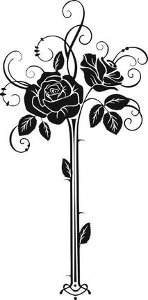 Naklejka na ścianę ścienna Kwiaty Róże 50 cm