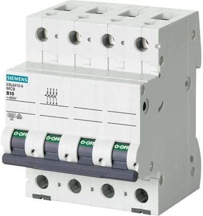 Siemens Circuit Breaker 6Ka 3+N-P C10 5Sl6610-7 (5SL66107)