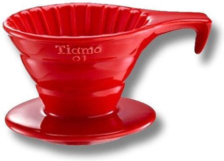 Tiamo Ceramiczny Drip Z Rączką V01 Czerwony