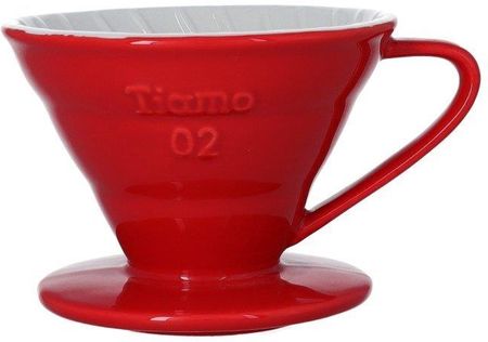 Tiamo Ceramiczny Drip Z Uchem V02 Czerwony