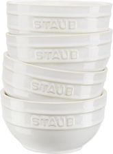 Staub Zestaw 4 Misek Okrągłych 12cm Kość Słoniowa Serving