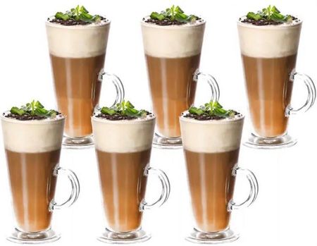 Szklanki 250 ml Do Kawy Latte Long Zestaw 6 Szt (Szk12Zestaw)