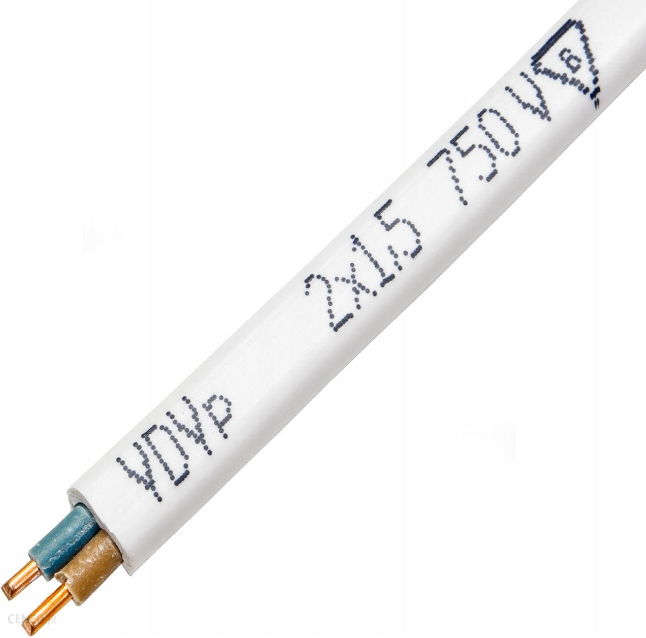 Przewód YDYp 2x1,5 450/750V płaski 100mb