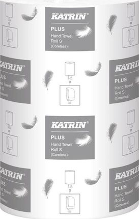 Katrin Plus S2 Ręcznik Papierowy W Rolce Mini 2 Warstwowy Biały 12 Rolek (2634)
