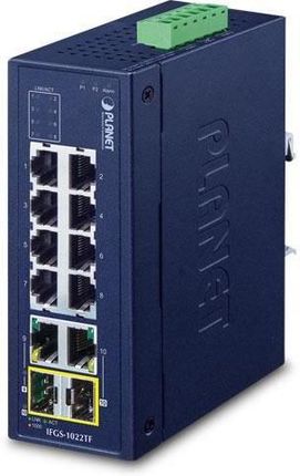Planet Ifgs-1022Tf Industrial 8-Port 10/100Tx + (IFGS1022TF)