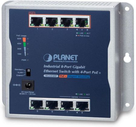Planet Wgs-814Km P30 Industrial 8-Port 4-Port Poe (Wgs814Km) (WGS814HP)