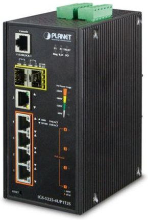 Planet Switch Igs-5225-4Up1T2S 4-Port Ultra Poe 1000Base-T+1Port 1000Base-T+2Port 1000X Przemysłowy (Z24089)