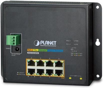 Planet Switch Wgs-5225-8P2S 8-Port Poe 1000Base-T+2Port 1000Base-X Sfp Przemysłowy Zarządzalny (Z26185)