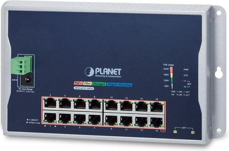 Planet Wgs-4215-16P2S - Managed L2 Gigabit Ethernet (10/100/1000) Full Duplex Power Over (Poe) Wall Mountable (WGS421516P2S)