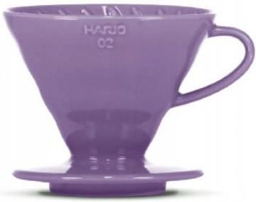 Ceramiczny Dripper Hario V60-02 Fioletowy + Filtry (4977642728493)