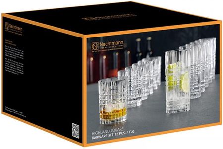 Nachtmann Highland Zestaw 12 Szklanek Do Whisky I Drinków