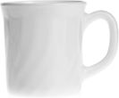 Luminarc Trianon Szklane Białe Kubki 290 ml 6Szt