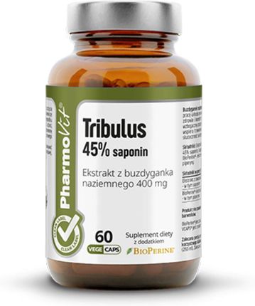 Pharmovit - Tribulus 45% saponin, ekstrakt z buzdyganka naziemnego 400mg, 60kaps.