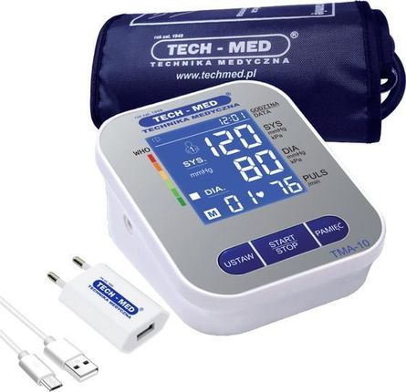 Tech-Med Ciśnieniomierz elektroniczny TMA-10 z zasilaczem