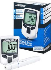 NOVAMA MULTICHECK PRO+ Urzdzenie 3w1 do pomiaru poziomu cholesterolu, glukozy i kwasu moczowego.