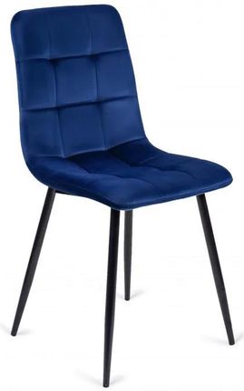 Mebel Elite Krzesło Tapicerowane Do Jadalni Peru Niebieskie 2586