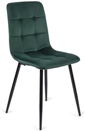 Mebel Elite Krzesło Tapicerowane Do Jadalni Peru Zielone Welurowe 2588
